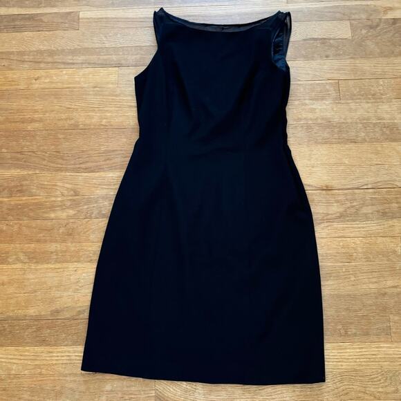 Tahari black sleeveless knee length formal sheath dress size 10
b4 - Picture 4 of 4